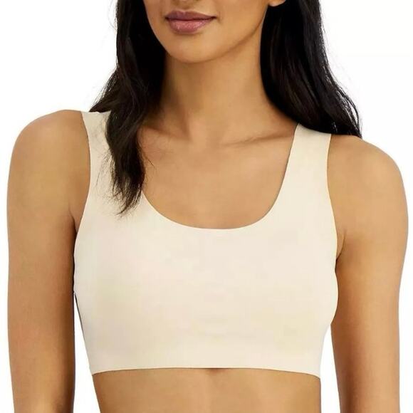 NEW ALFANI Removable Cups Laser Cut Seamless Bralette Creamy Ivory Size XL - Picture 2 of 4